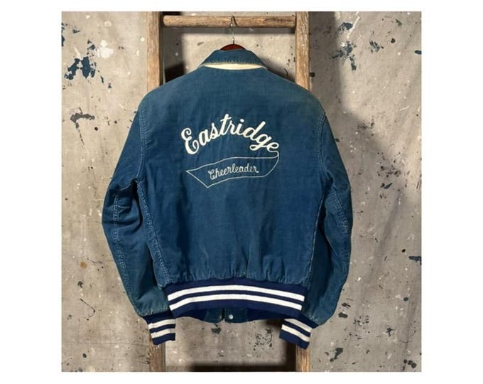 Eastridge 1970s Corduroy Varsity Jacket Embroidered
