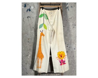 Homemade Animals '70s Artsy Flair Pants