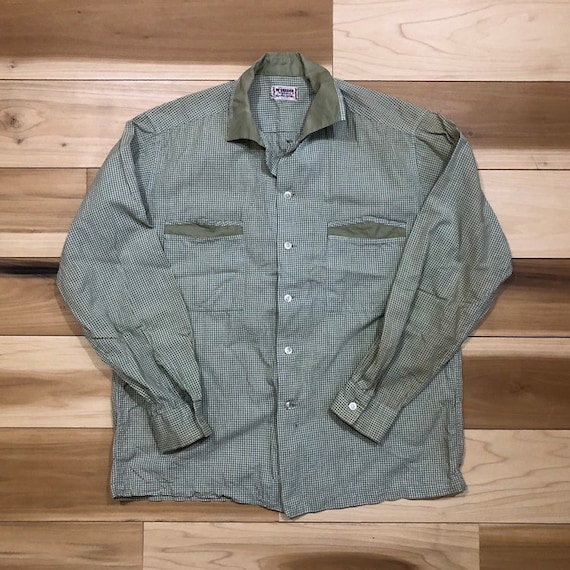 1950s McGregor Modern Button down Loop collar