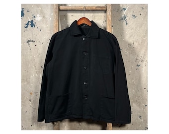 Black Twill Chore Jacket