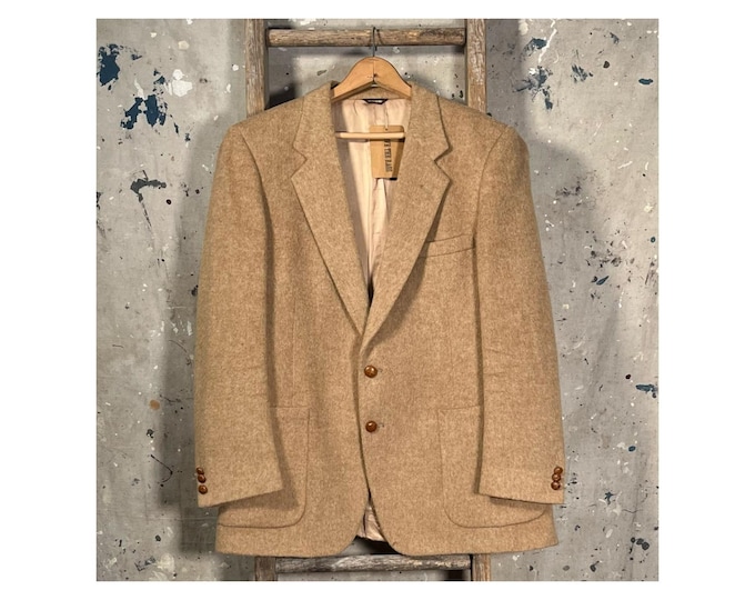 1980s Camel Hair Sport Coat 44
