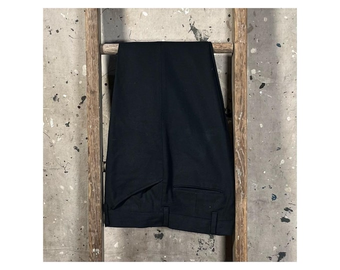 1970s Black Bell bottom Pants