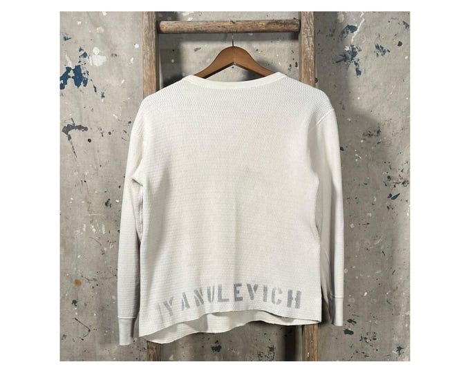 Stenciled Waffle Thermal shirt