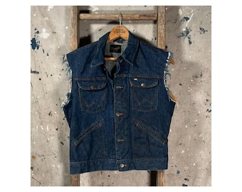 1960s Wrangler Denim Cutoff Vest