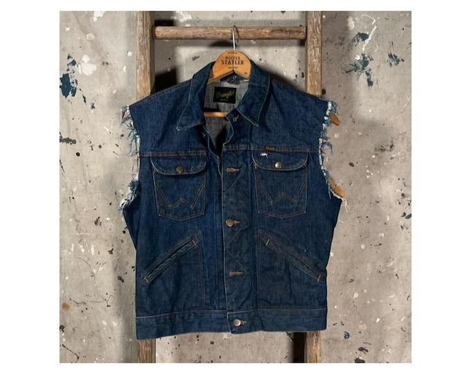 1960s Wrangler Denim Cutoff Vest