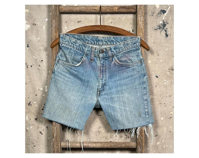 1970s Levi's Cut off Jean Shorts 27 waist Orange Tab ‘