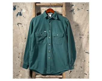 1980s Carhartt Chamois Shirt Made in USA