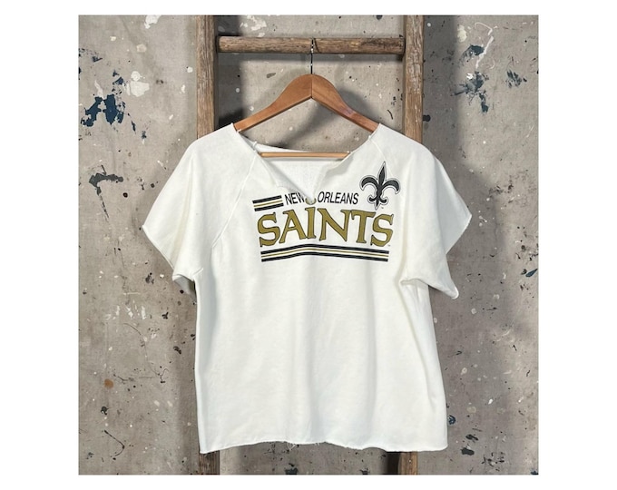 1980s Cropped Sweatshirt Saints