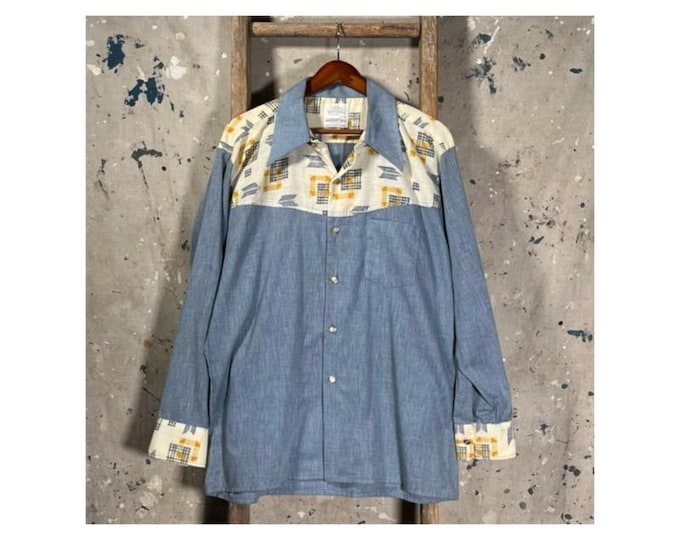 Pearl Snap 1980s Western Shirt by Whitehall