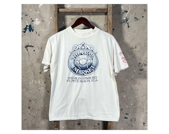 Distressed 1980s Crab Market T-Shirt St. Pete FL