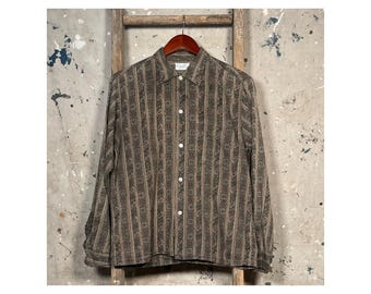 1950s Patterned Button Down