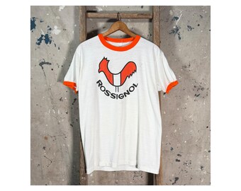 Rossignol 1970s Ringer T-Shirt Double Sided