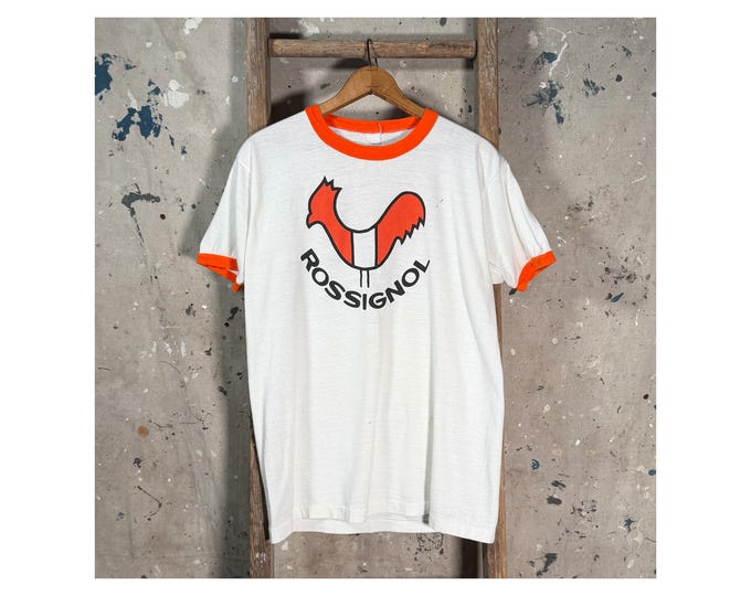 Rossignol 1970s Ringer T-Shirt Double Sided