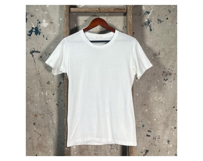 Paper Thin 1970s Munsingswear White T-shirt