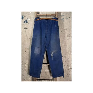 Pantaloni in twill a spina di pesce con inserti patchwork