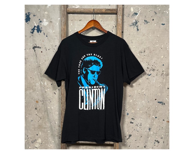 Bill Clinton 90s 'Cure For The Blues' T-shirt