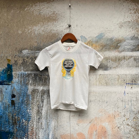 Big Guns '70s Navy T-shirt - image 1