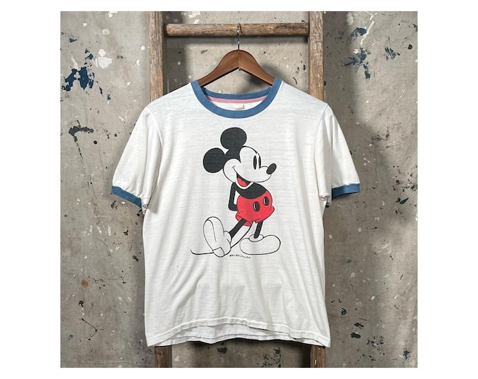 1980s Mickey Mouse Ringer Tee