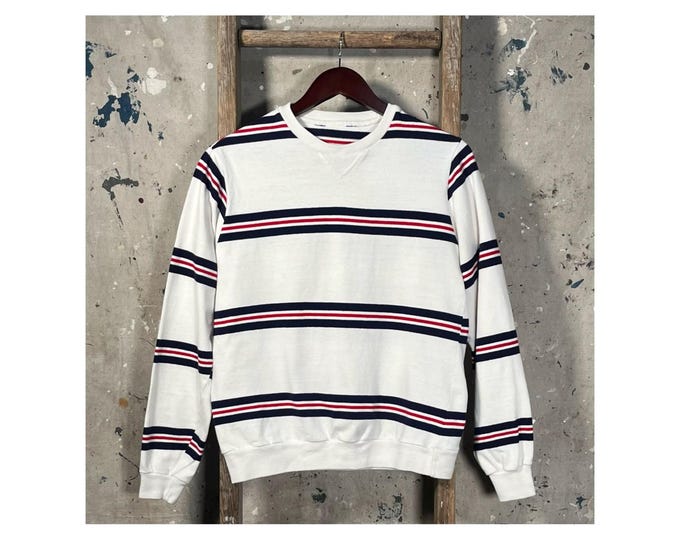 1980s Stripe Crewneck