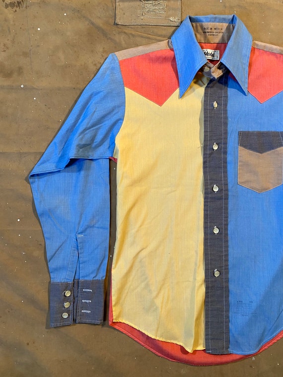 1960s Color Block Shirt - image 6