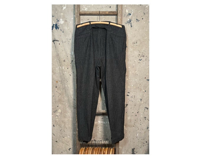 Buckle Back '40s Trousers  Wool Trousers