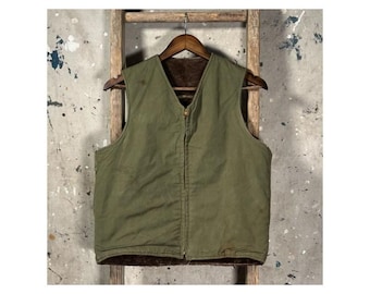 1940s Alpaca Lined Vest Deck Vest