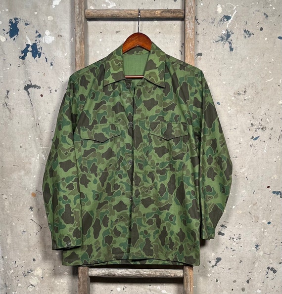 1970s HBT Duck Camo Utility Shirt - image 2