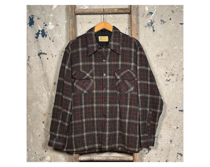 1960s Wool Loop Collar Shirt by Towncraft