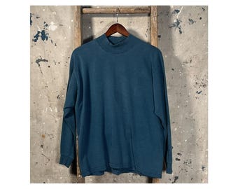 Gap '80s Mock Neck stripe