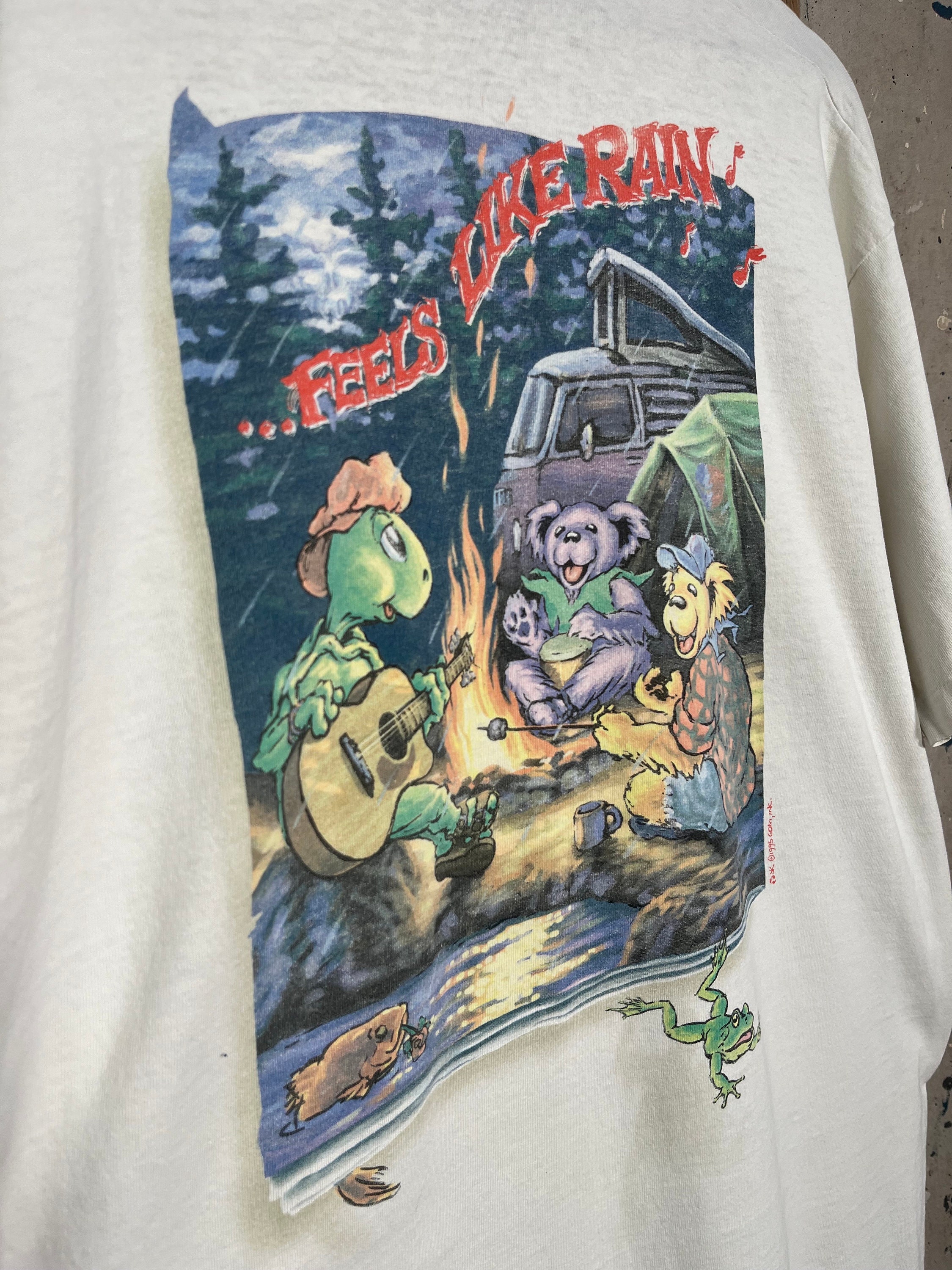 LL Rain 90s Grateful Dead Liquid Blue T Shirt XL