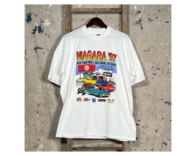 NY Hot Rod '90s Swap Meet T-Shirt Double Sided