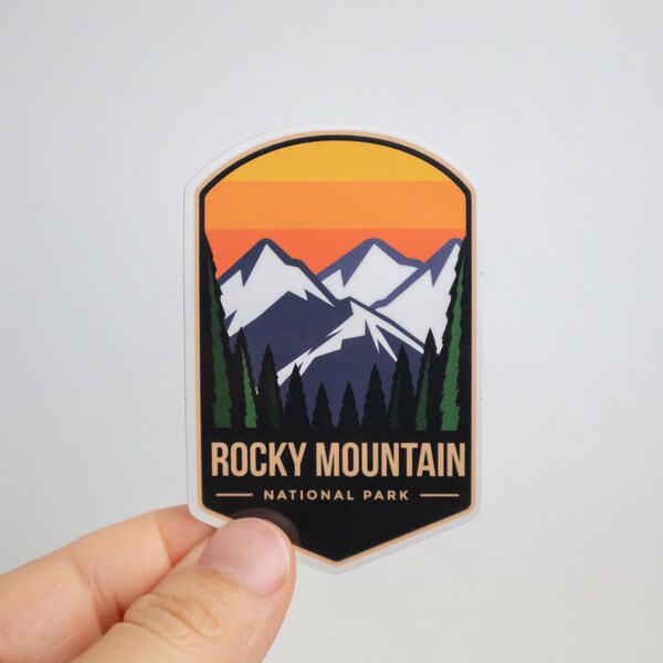 Rocky Mountain National Park sticker | waterproof vinyl decal for water bottles and computers