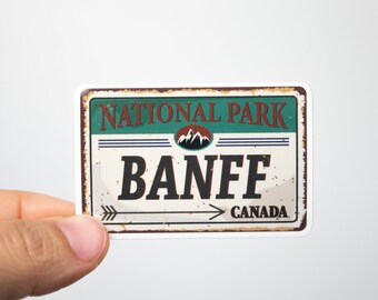 Banff National Park sticker | waterproof vinyl decal for water bottles and computers