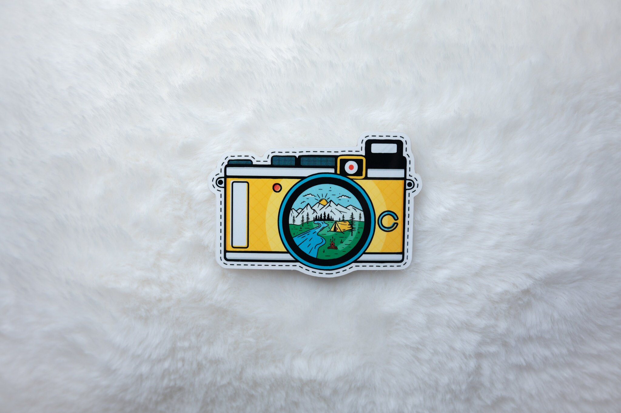 Camera Sticker | Waterproof Vinyl Decal for Water Bottles and Computers ...
