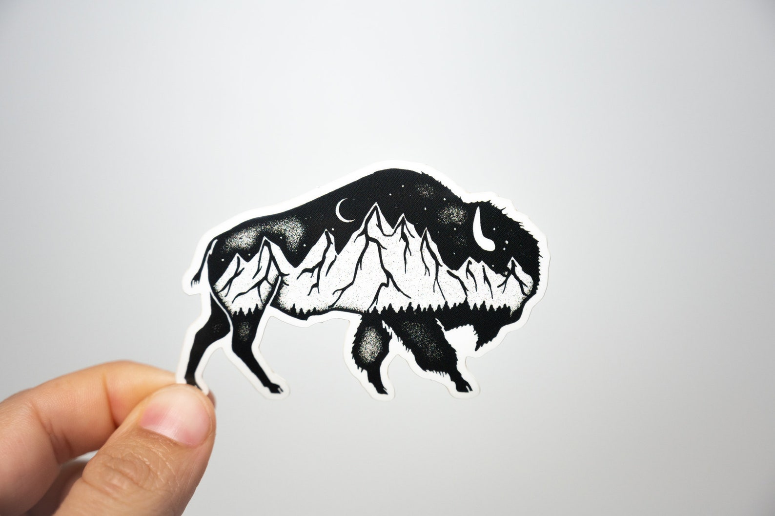 Buffalo Sticker | Waterproof Vinyl Decal for Water Bottles and ...
