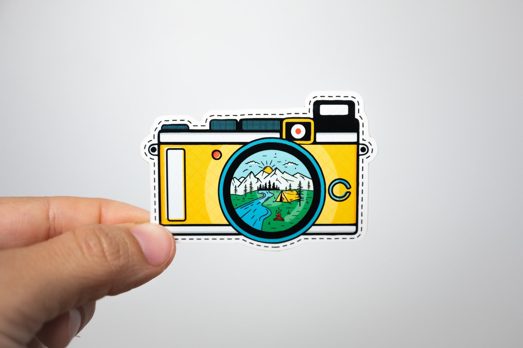 Camera Sticker | Waterproof Vinyl Decal for Water Bottles and Computers ...
