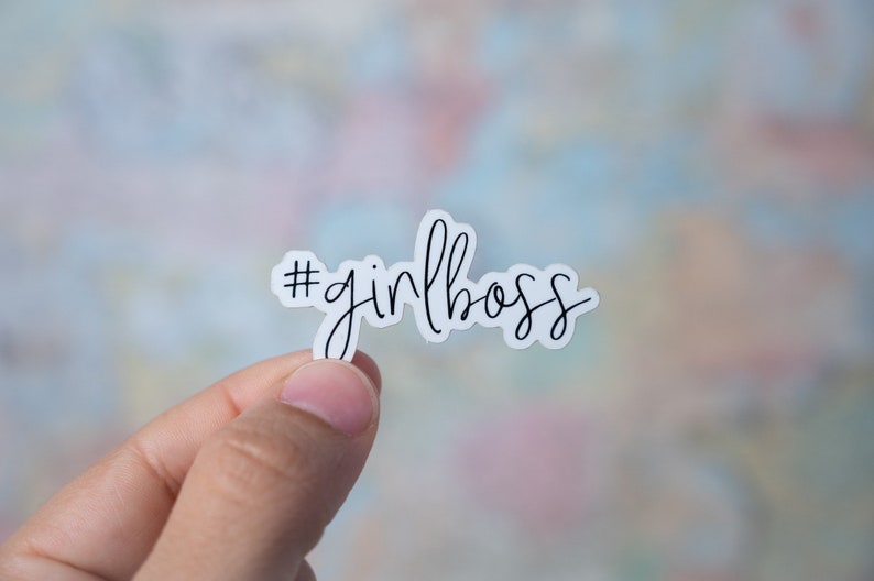 Girl Boss Sticker | Waterproof Vinyl Decal for Water Bottles and ...