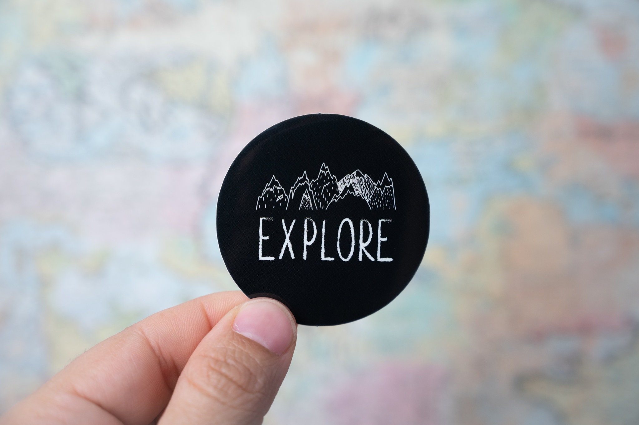 Go Explore Sticker Explore Sticker | Waterproof Vinyl Decal for Water Bottles and ...