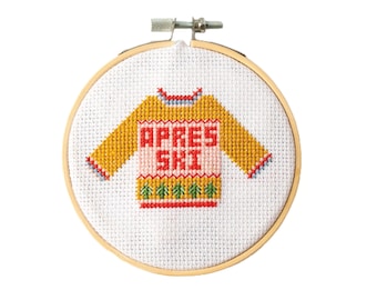 Apres Ski Christmas Jumper Cross Stitch Kit