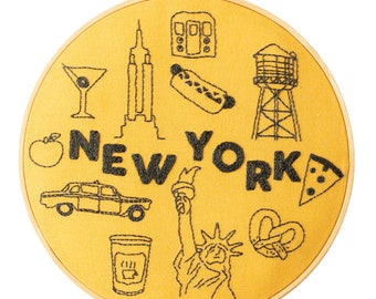 New York x Maptote Embroidery Hoop Kit