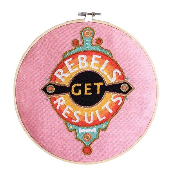 Hoop Embroidery Kit - Rebels Get Results