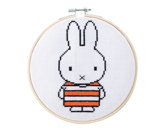 Miffy Orange Stripe Cross Stitch Kit