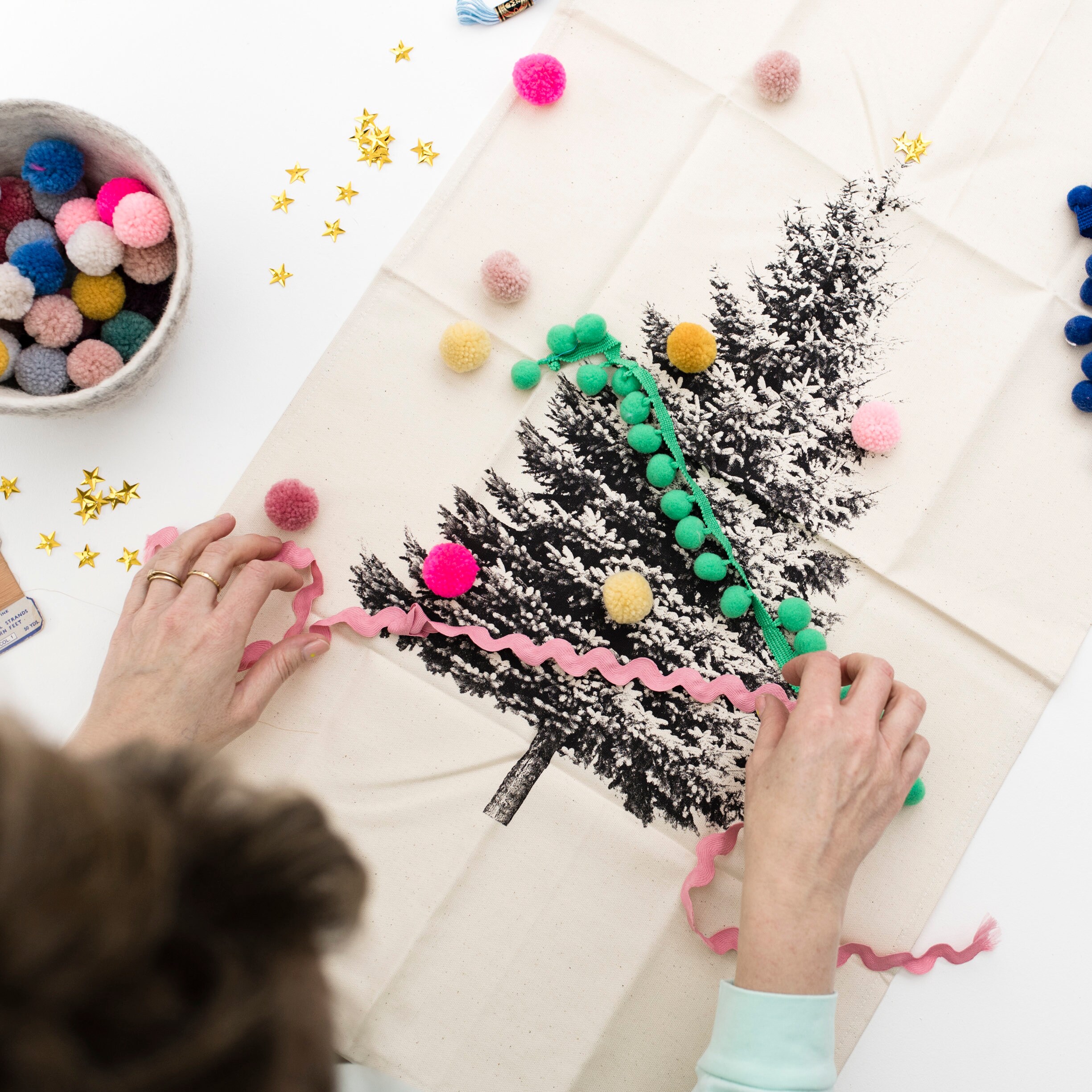 Grande Tenture Murale d'arbre de Noël