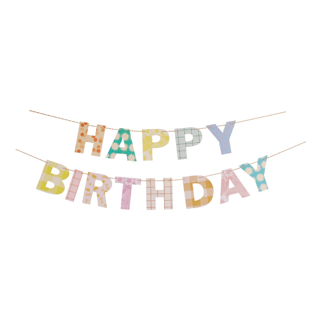 Happy Birthday Hanging Banner Kit Etsy Happy Birthday Hanging Banner Kit Etsy