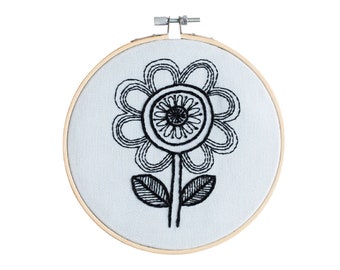 Jane Foster Flower Embroidery Hoop Kit