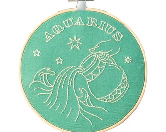 Aquarius Embroidery Hoop Kit
