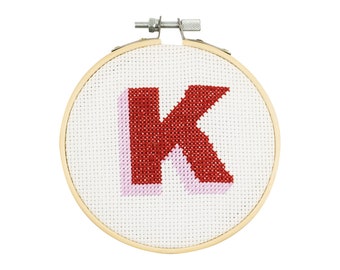 Drop Shadow Alphabet Cross Stitch Kit