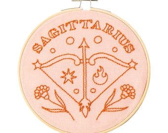 Sagittarius Embroidery Hoop Kit