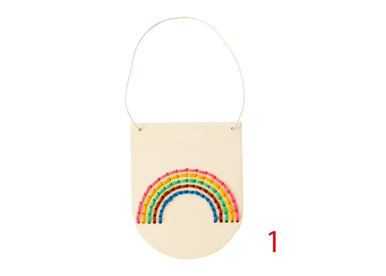 Rainbow Embroidery Board Kit Natural 1