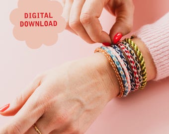 Kumihimo Bracelet Instructions - Digital PDF